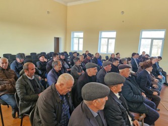 05.12.2025-ci il tarixdə Şuşa Rayon İcra Hakimiyyəti başçısı cənab Bayram Səfərovun Şəki rayonu, Çələbixan qəsəbəsində məskunlaşmış Şuşa rayon əhalisi ilə növbəti səyyar görüşü keçirildi