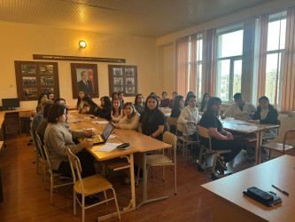 25 oktyabr 2025-ci il tarixdə Azərbaycan Respublikası Prezidentinin 2020-ci il 27 noyabr tarixli 2306 nömrəli Sərəncamı ilə təsdiq edilmiş “Uşaqlara dair Strategiyanın həyata keçirilməsi üzrə 2020-2025-ci illər üçün Fəaliyyət Planı”nın 5.1.4-cü bəndinin icrası ilə bağlı təlim keçirilmişdir