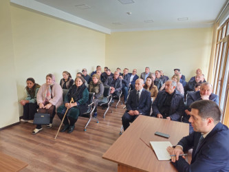 Şuşa Rayon İcra Hakimiyyətinin başçısı cənab Bayram Səfərov növbəti səyyar qəbulunu 14.11.2025-ci il tarixdə Tərtər rayonu, Şıxarx qəsəbəsi, 1170 ailəlik məcburi köçkün qəsəbəsində məskunlaşmış rayon sakinləri ilə keçirdi