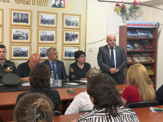 Şuşa Rayon İcra Hakimiyyətinin təşkilatçılığı, Rayon İcra Hakimiyyətinin və Rayon Mərkəzləşdirilmiş Kitabxana Sisteminin əməkdaşlarının iştirakı ilə “27 sentyabr-Anım günü”nə həsr olunmuş tədbir keçirilmişdir