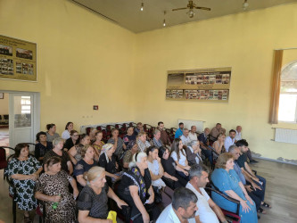 07.08.2026-cı il tarixdə Şuşa Rayon İcra Hakimiyyətinin başçısı Bayram Səfərovun Sabunçu rayonu, Ramana qəsəbəsində məskunlaşmış Şuşa rayon sakinləri ilə növbəti səyyar görüşü keçirildi