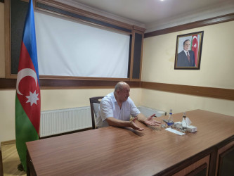 13.08.2026-cı il tarixdə Şuşa Rayon İcra Hakimiyyəti başçısı Bayram Səfərovun Gəncə şəhərində məskunlaşmış rayon sakinləri ilə növbəti səyyar görüşü keçirildi