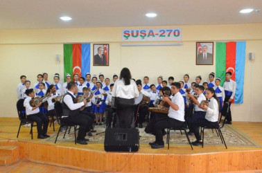 Şuşa rayon musiqi məktəblərinin “Qurtuluş Günü” nə həsr olunan yekun hesabat konserti təşkil olunub