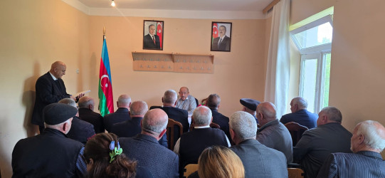 Qəbələ rayonu, “Zarağan” məcburi köçkün qəsəbəsində Şuşa Rayon İcra Hakimiyyəti başçısının rayon sakinləri ilə  növbəti səyyar görüşü keçirilmişdir