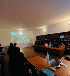 14.04.2026-cı il tarixdə Şuşa Rayon İcra Hakimiyyətinin təşkilatçılığı ilə Şəhərsalma və memarlıq ili çərçivəsində Şuşa şəhərinin ICESCO-nun İrs Siyahısına daxil edilməsi mövzusunda maarifləndirici tədbir keçirilmişdir