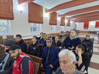 04.11.2025-ci il tarixdə Xəzər rayonu, Mərdəkan qəsəbəsi, "Abşeron"sanatoriyasında məskunlaşmış Şuşa rayon əhalisi ilə Şuşa Rayon İcra Hakimiyyəti başçısının növbəti səyyar görüşü keçirilmişdir