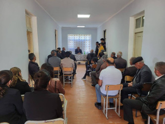 2025-ci il oktyabr ayının 10-da Şuşa Rayon İcra Hakimiyyəti başçısı cənab Bayram Səfərovun Şəki rayonu, Sarıca kəndində yerləşən Kəlbəcər rayon 123 saylı tam orta məktəbdə Şuşa rayon əhalisi ilə növbəti səyyar görüşü keçirildi