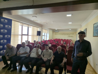 13.08.2026-cı il tarixdə Şuşa Rayon İcra Hakimiyyəti başçısı Bayram Səfərovun Gəncə şəhərində məskunlaşmış rayon sakinləri ilə növbəti səyyar görüşü keçirildi