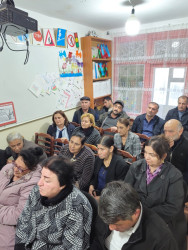 Şuşa Rayon İcra Hakimiyyətinin başçısı cənab Bayram Səfərov sakinlərlə növbəti səyyar qəbulunu 20.11.2025-ci il tarixdə Abşeron rayonu, Novxanı qəsəbəsi, Sarıqaya düşərgəsində məskunlaşmış rayon sakinləri ilə keçirdi