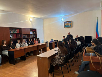 14.04.2026-cı il tarixdə Şuşa Rayon İcra Hakimiyyətinin təşkilatçılığı ilə Şəhərsalma və memarlıq ili çərçivəsində Şuşa şəhərinin ICESCO-nun İrs Siyahısına daxil edilməsi mövzusunda maarifləndirici tədbir keçirilmişdir