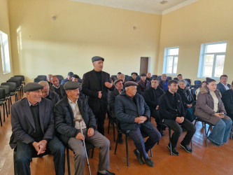 05.12.2025-ci il tarixdə Şuşa Rayon İcra Hakimiyyəti başçısı cənab Bayram Səfərovun Şəki rayonu, Çələbixan qəsəbəsində məskunlaşmış Şuşa rayon əhalisi ilə növbəti səyyar görüşü keçirildi