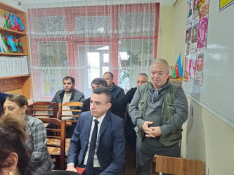 Şuşa Rayon İcra Hakimiyyətinin başçısı cənab Bayram Səfərov sakinlərlə növbəti səyyar qəbulunu 20.11.2025-ci il tarixdə Abşeron rayonu, Novxanı qəsəbəsi, Sarıqaya düşərgəsində məskunlaşmış rayon sakinləri ilə keçirdi