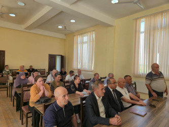 17.09.2026-cı il tarixdə Şuşa Rayon İcra Hakimiyyətinin başçısı cənab Bayram Səfərovun Ucar rayonu, 250 ailəlik məcburi köçkün şəhərciyində məskunlaşmış rayon sakinləri ilə növbəti səyyar görüşü keçirilmişdir