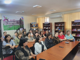 Şuşa Rayon İcra Hakimiyyətinin başçısı Bayram Səfərovun növbəti səyyar görüşü 08 may 2025-ci il tarixdə Nərimanov rayonunda yerləşən Şuşa rayon Mərkəzi Kitabxana Sisteminin binasında keçirildi