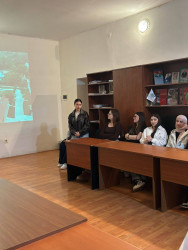 14.04.2026-cı il tarixdə Şuşa Rayon İcra Hakimiyyətinin təşkilatçılığı ilə Şəhərsalma və memarlıq ili çərçivəsində Şuşa şəhərinin ICESCO-nun İrs Siyahısına daxil edilməsi mövzusunda maarifləndirici tədbir keçirilmişdir