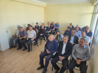 26.05.2026-cı il tarixdə Şuşa Rayon İcra Hakimiyyətinin başçısı cənab Bayram Səfərov sakinlərlə növbəti səyyar qəbulunu Kürdəmir rayonu ərazisində salınmış 564 ailəlik məcburi köçkün qəsəbəsində keçirmişdir