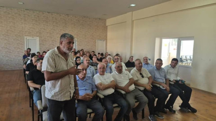 24 sentyabr 2026-cı il tarixdə Sabunçu rayonu, Kürdəxanı qəsəbəsi, Məcburi köçkün şəhərciyində Şuşa RİH başçısının rayon sakinləri ilə növbəti səyyar görüşü keçirilmişdir