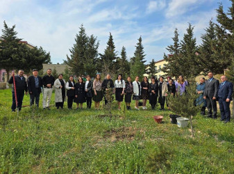 “Yaşıl dünya naminə həmrəylik ili”çərçivəsində ağacəkmə aksiyası təşkil olunub